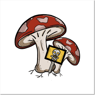 Poison mushroom Posters and Art